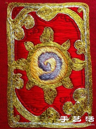 女玩家送男友的純手工刺繡“爐石傳說(shuō)”卡套 -  itrip.net.cn