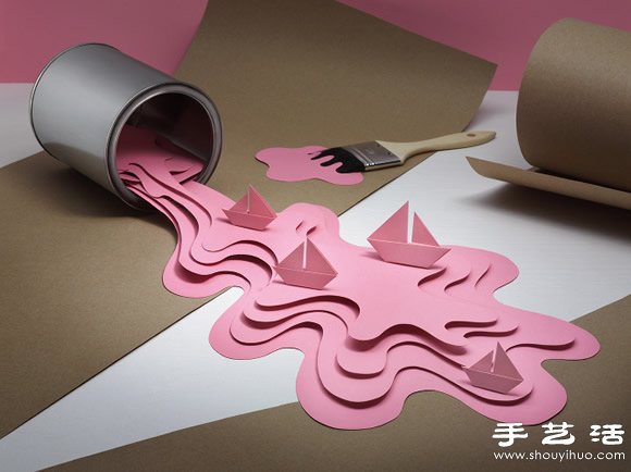 惟妙惟肖的立體紙藝作品欣賞 -  itrip.net.cn