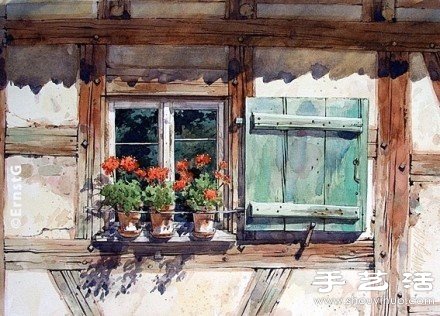Ernst Grillhiesl作品：窗臺上的舊時光 -  itrip.net.cn