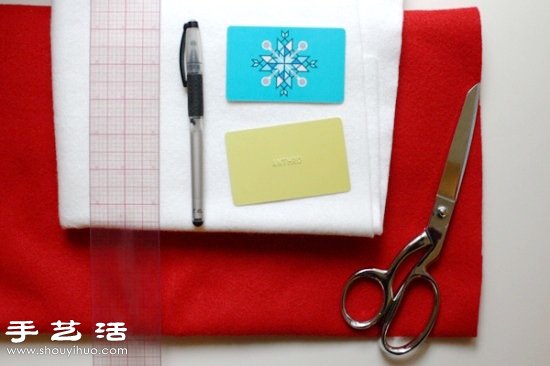 毛氈布手工DIY布藝卡包/信封圖解教程 -  itrip.net.cn