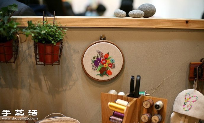 韓國風甜美手工布藝包包刺繡作品 -  itrip.net.cn