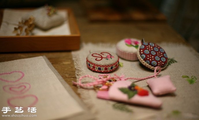韓國風甜美手工布藝包包刺繡作品 -  itrip.net.cn