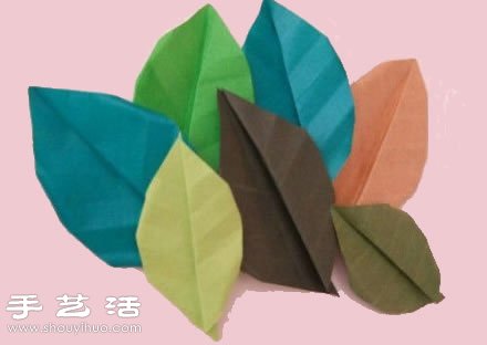 折紙樹(shù)葉的方法 葉片折紙圖解教程 -  itrip.net.cn