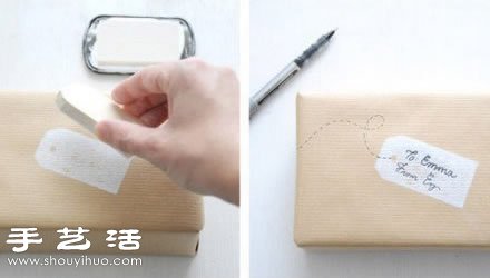 紙質(zhì)標(biāo)簽+橡皮擦 DIY手工制作標(biāo)簽印章 -  itrip.net.cn