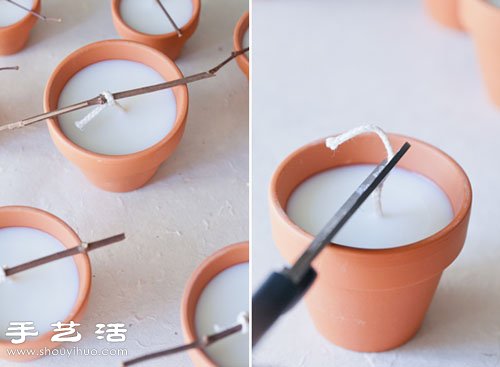 創(chuàng)意手工制作迷你盆栽蠟燭/燭臺(tái) -  itrip.net.cn
