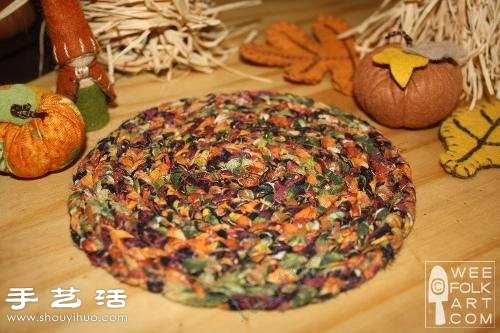舊衣服改造 廢物利用DIY漂亮杯墊/碗墊 -  itrip.net.cn