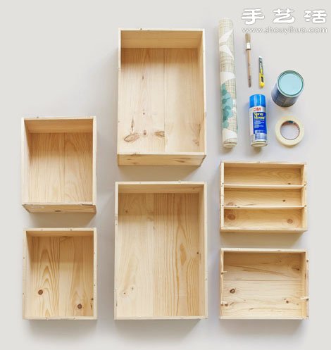 廢棄抽屜簡(jiǎn)單改造 手工制作懸掛收納柜 -  itrip.net.cn