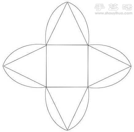 手工金字塔形狀糖果包裝盒制作圖解教程 -  itrip.net.cn