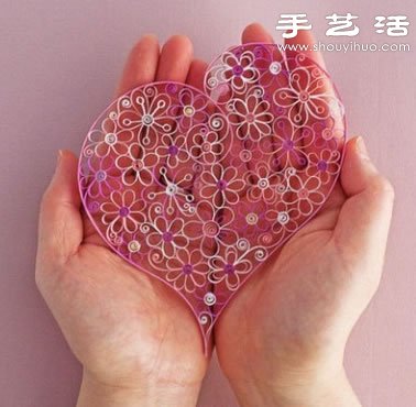 唯美心形卷紙手工藝品DIY教程 -  itrip.net.cn