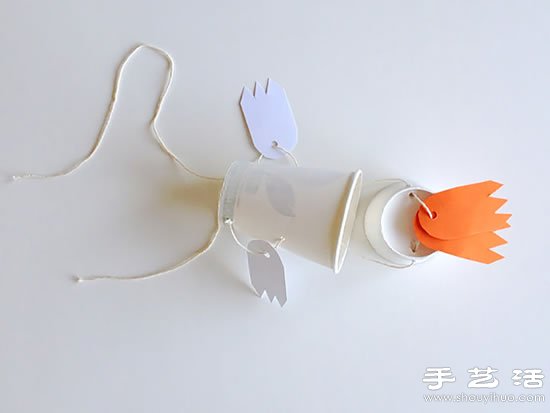 一次性紙杯手工制作可愛(ài)鴨子玩偶 -  itrip.net.cn
