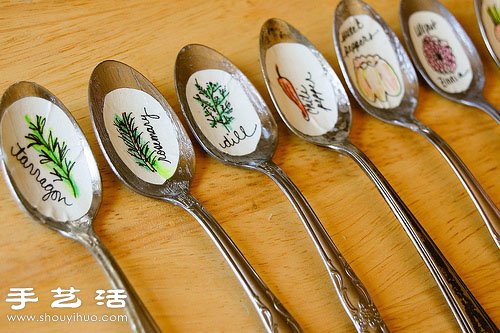金屬勺子創(chuàng)意改造 DIY制作趣味盆栽 -  itrip.net.cn