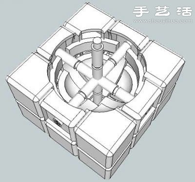 魔方結構三維立體模型圖 -  itrip.net.cn