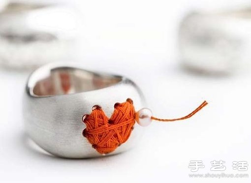 金屬戒指DIY優(yōu)雅心形繞線 -  itrip.net.cn