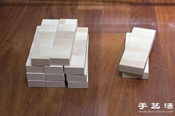 多余木地板廢物利用制作時尚創(chuàng)意書架 -  itrip.net.cn