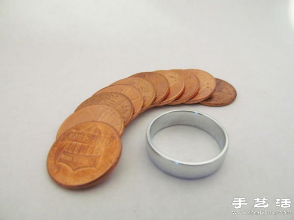 看手工牛人用硬幣DIY制作戒指 -  itrip.net.cn