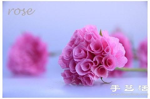 非常逼真的粉紅紙玫瑰的做法 -  itrip.net.cn