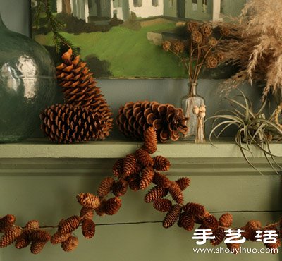 松子變廢為寶 DIY漂亮節(jié)日裝飾品 -  itrip.net.cn