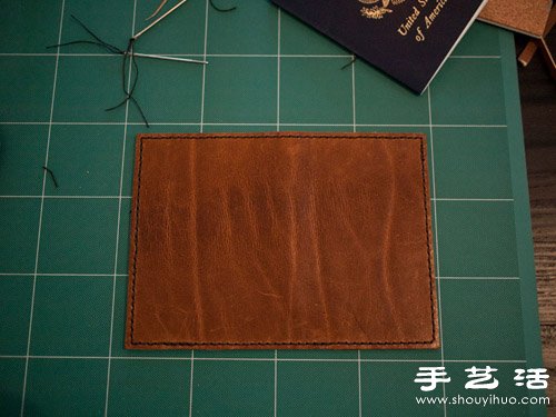 自制護(hù)照夾 皮夾子手工制作圖解 -  itrip.net.cn