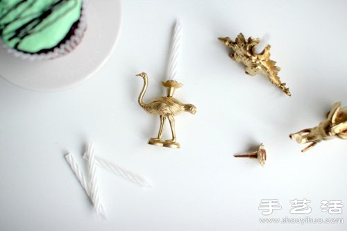 動物玩偶創(chuàng)意改造 DIY迷你動物蠟燭臺 -  itrip.net.cn