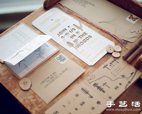 無限美好的手工制作結(jié)婚請柬 -  itrip.net.cn