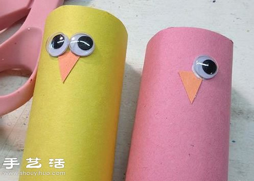 幼兒小手工：卷紙芯手工制作小雞玩具 -  itrip.net.cn