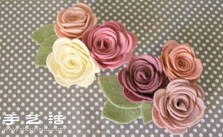 毛氈布+夾子 手工制作漂亮胸花的方法 -  itrip.net.cn