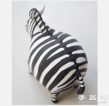 粘土DIY手工制作肥肥的搞笑斑馬 -  itrip.net.cn