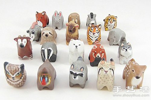 憨態(tài)十足的軟陶小動物 -  itrip.net.cn