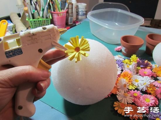 DIY手工制作漂亮的紙藝花卉盆景 -  itrip.net.cn