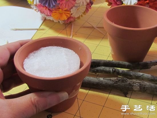 DIY手工制作漂亮的紙藝花卉盆景 -  itrip.net.cn