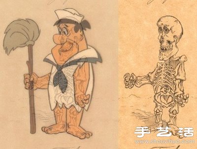 畫家的奇思妙想：卡通人物照X光是啥樣？ -  itrip.net.cn