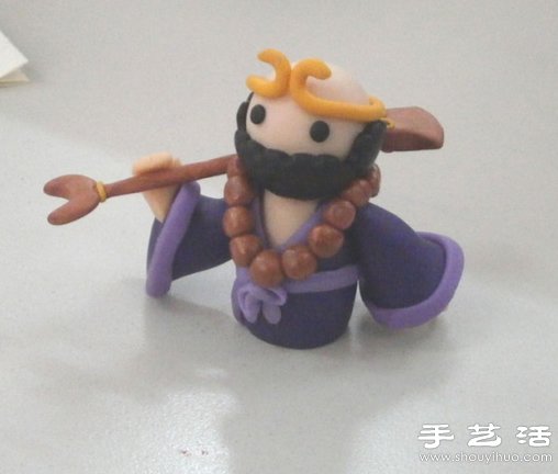 粘土手工制作憨厚沙僧沙師弟圖解教程 -  itrip.net.cn
