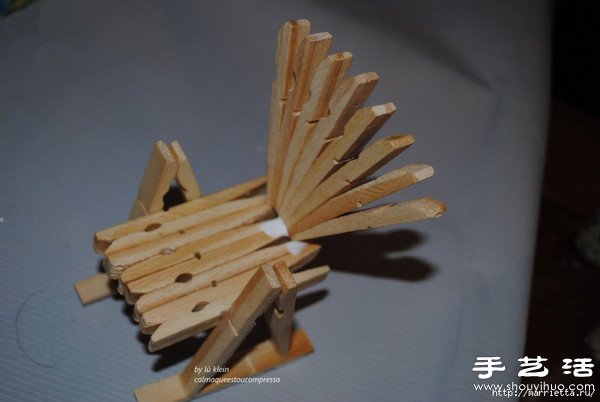 木夾子創(chuàng)意DIY 手工制作靠背椅 -  itrip.net.cn