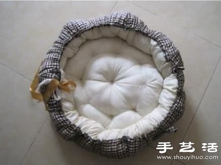 布藝手工制作柔軟舒適貓窩/狗窩 -  itrip.net.cn