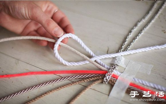 編織繩+金屬鏈 DIY手工制作超美項鏈 -  itrip.net.cn