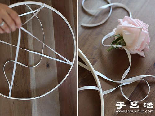 玫瑰花DIY制作漂亮的花環(huán)裝飾品 -  itrip.net.cn