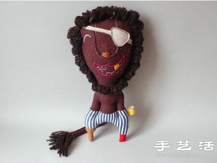 可愛的手工布藝獅子玩偶 -  itrip.net.cn