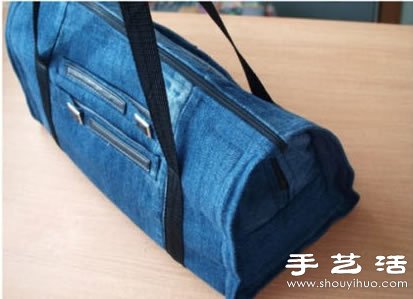牛仔褲舊物改造DIY制作大空間行李包 -  itrip.net.cn