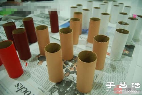 卷紙筒變廢為寶DIY制作卡通小人壁飾 -  itrip.net.cn