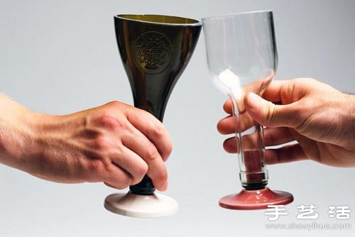 廢棄紅酒瓶/玻璃瓶DIY制作高腳玻璃杯 -  itrip.net.cn