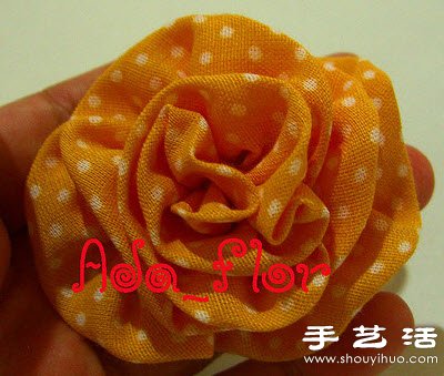 布藝玫瑰花裝飾手工制作圖解教程 -  itrip.net.cn