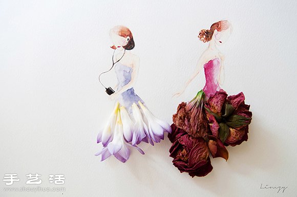 創(chuàng)意DIY：鮮花+繪畫 講述媽媽的一生 -  itrip.net.cn