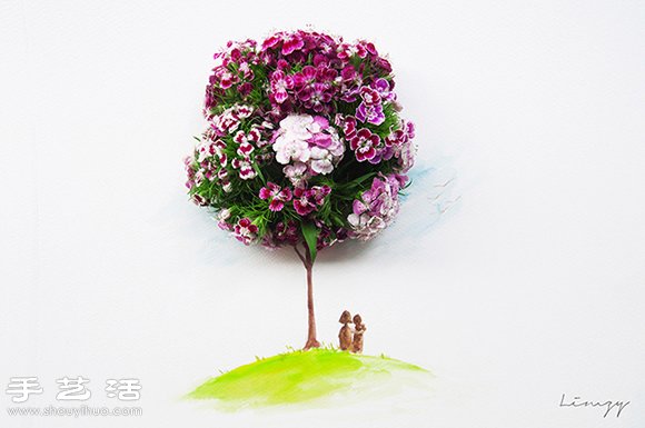 創(chuàng)意DIY：鮮花+繪畫 講述媽媽的一生 -  itrip.net.cn