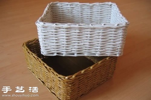 廢報(bào)紙巧利用 手工制作收納框 -  itrip.net.cn