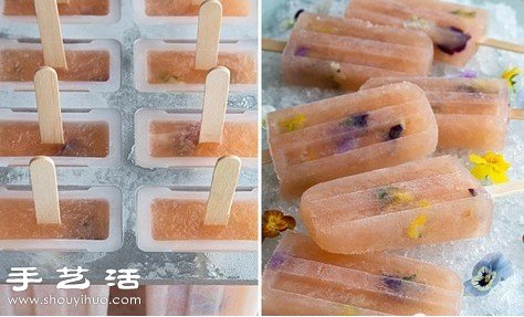 DIY好看又好吃的鮮花冰棍方法教程 -  itrip.net.cn