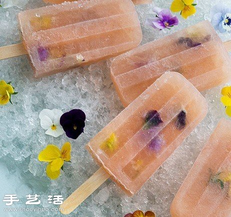 DIY好看又好吃的鮮花冰棍方法教程 -  itrip.net.cn