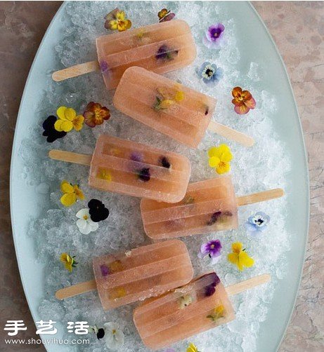 DIY好看又好吃的鮮花冰棍方法教程 -  itrip.net.cn