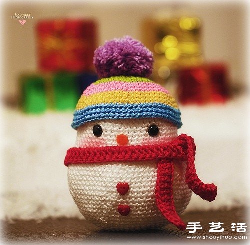 毛線鉤針DIY的雪人玩偶 -  itrip.net.cn