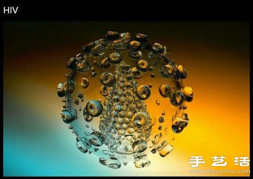 超震撼的玻璃材質(zhì)病毒模型 -  itrip.net.cn
