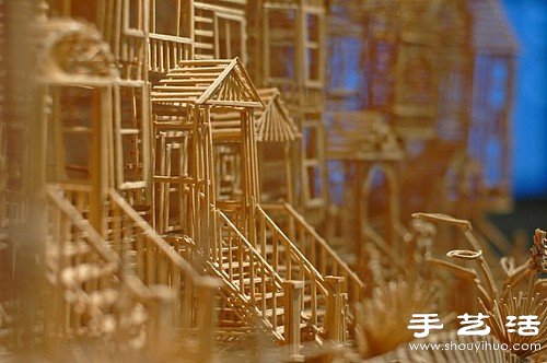35年10萬根牙簽純手工制作舊金山街景模型 -  itrip.net.cn